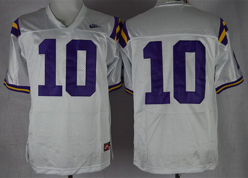 Anthony Jennings LSU Tigers white jersey