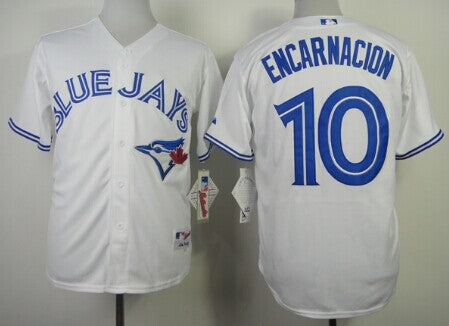 Edwin Encarnacion Toronto Blue Jays white jersey