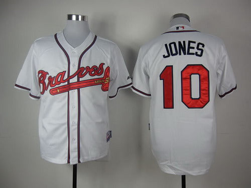 Chipper Jones Atlanta Braves white jersey