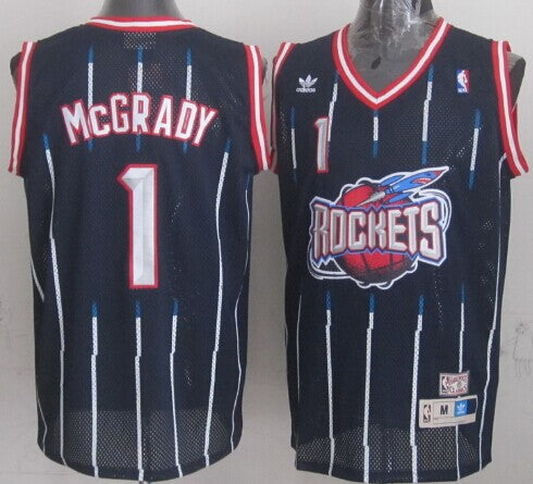 Tracy McGrady Aba Hardwood Houston Rockets navy Classic jersey
