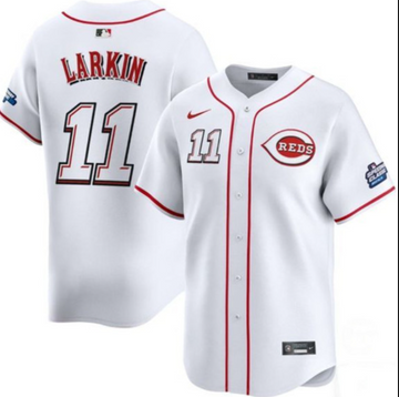 Barry Larkin Cincinnati Reds white Limited jersey