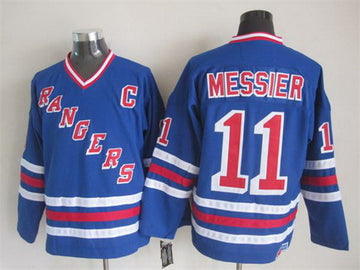 Mark Messier New York Rangers blue Throwback jersey