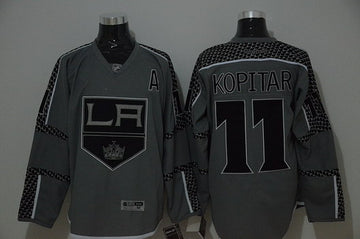 Anze Kopitar Los Angeles Kings charcoal jersey