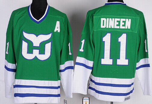 Kevin Dineen Carolina Hurricanes green Throwback jersey