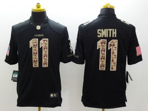 Nike Alex Smith Kansas City Chiefs black Salute To Service jersey