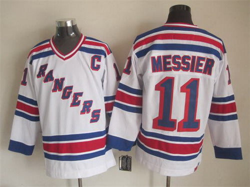 Mark Messier New York Rangers white Throwback jersey