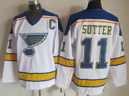 Brian Sutter St. Louis Blues white Throwback jersey