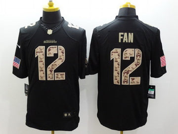 Nike Fan Seattle Seahawks black Salute To Service jersey
