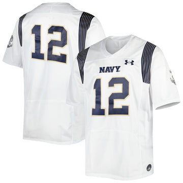 Under Armour Navy Midshipmen white Limited jersey