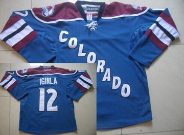 Jarome Iginla Colorado Avalanche blue Third jersey