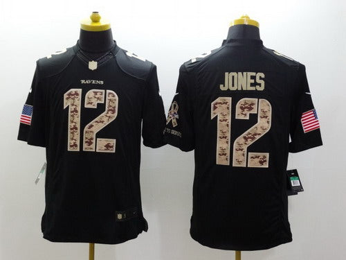 Nike Jacoby Jones Baltimore Ravens black Salute To Service jersey