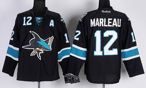 Patrick Marleau San Jose Sharks black Third jersey