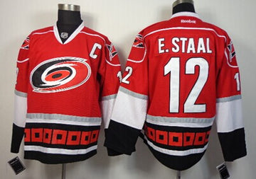 Eric Staal Carolina Hurricanes red Third jersey