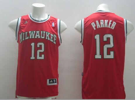Jabari Parker Revolution Milwaukee Bucks red jersey