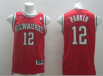 Jabari Parker Revolution Milwaukee Bucks red jersey