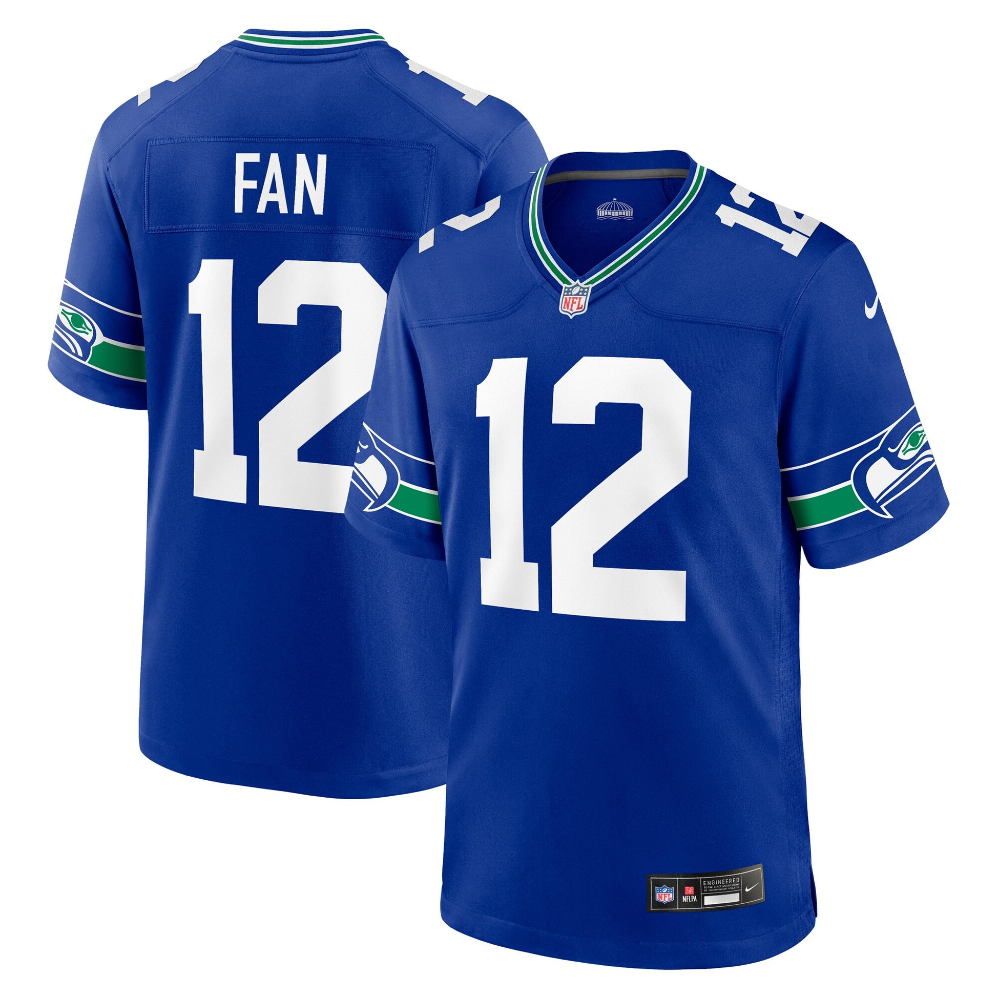 Seattle Seahawks royal Throwback jersey