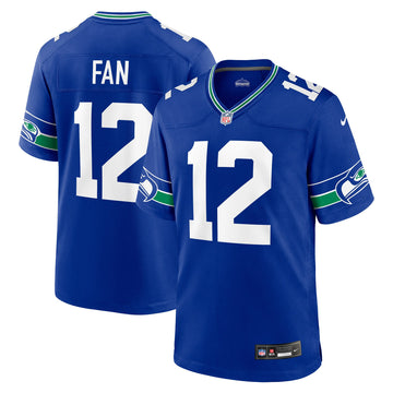Seattle Seahawks royal Throwback jersey