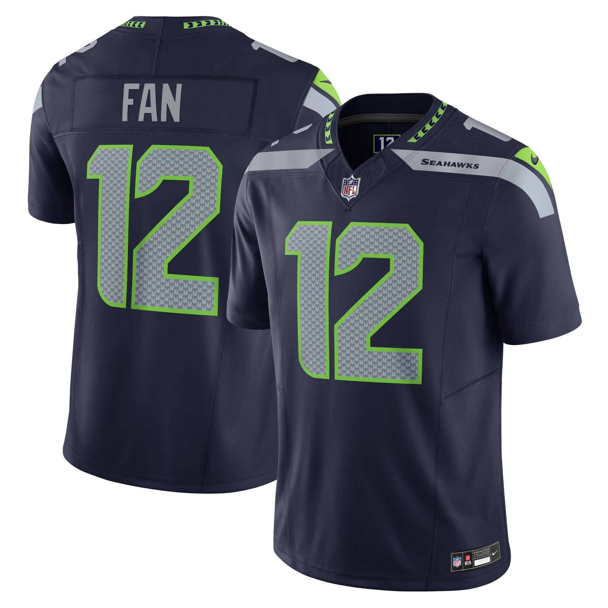 Seattle Seahawks navy Vapor jersey
