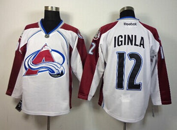 Jarome Iginla Colorado Avalanche white jersey