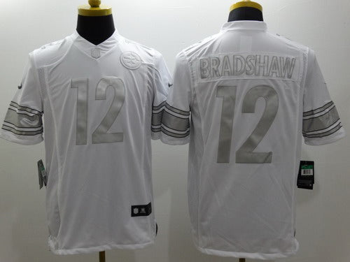 Nike Terry Bradshaw Pittsburgh Steelers platinum Limited jersey