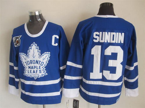 Mats Sundin Toronto Maple Leafs blue Throwback jersey