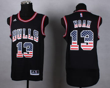 Joakim NoahRevolution Chicago Bulls black Fashion jersey