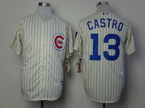 Starlin Castro Chicago Cubs cream jersey