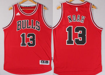Joakim Noah Revolution Chicago Bulls red jersey