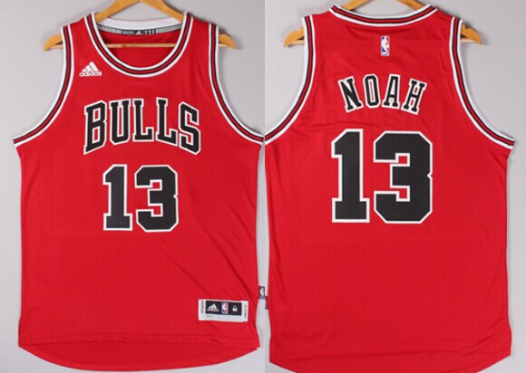 Joakim Noah Revolution Chicago Bulls red jersey