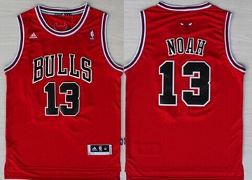Joakim Noah Revolution Chicago Bulls red jersey