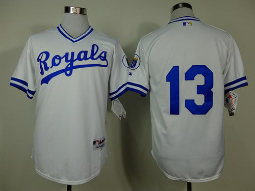 Salvador Perez Kansas City Royals white jersey
