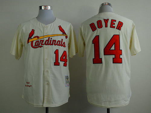 Ken Boyer St. Louis Cardinals cream Throwback jersey