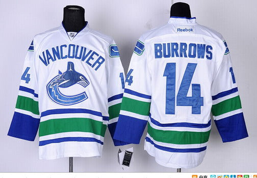 Alexandre Burrows Vancouver Canucks white jersey