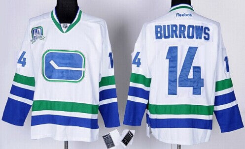 Alexandre Burrows Vancouver Canucks white Third jersey