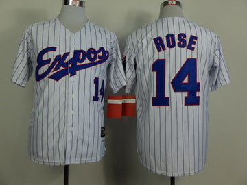 Pete Rose Washington Nationals white Throwback jersey