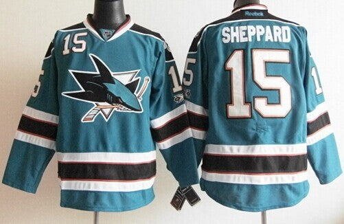 James Sheppard San Jose Sharks blue jersey