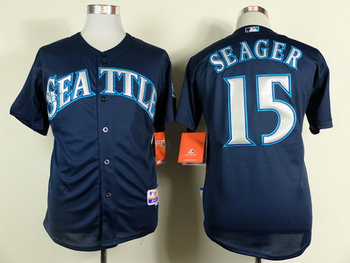 Kyle Seager Seattle Mariners navy jersey
