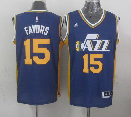 Derrick Favors Revolution Utah Jazz navy jersey