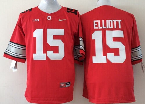 Ezekiel Elliott Ohio State Buckeyes red jersey