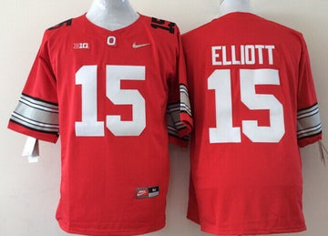 Ezekiel Elliott Ohio State Buckeyes red jersey
