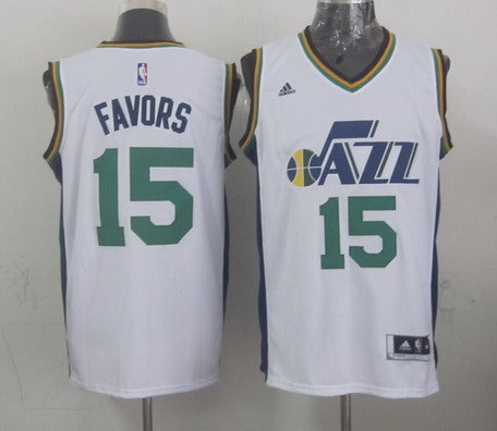 Derrick Favors Revolution Utah Jazz white jersey