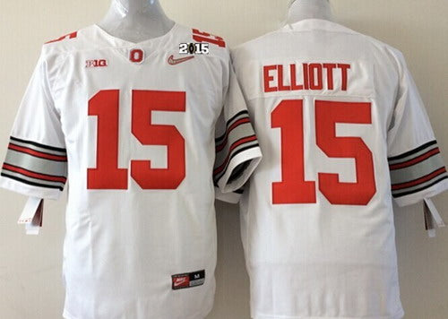 Ezekiel Elliott Ohio State Buckeyes white jersey