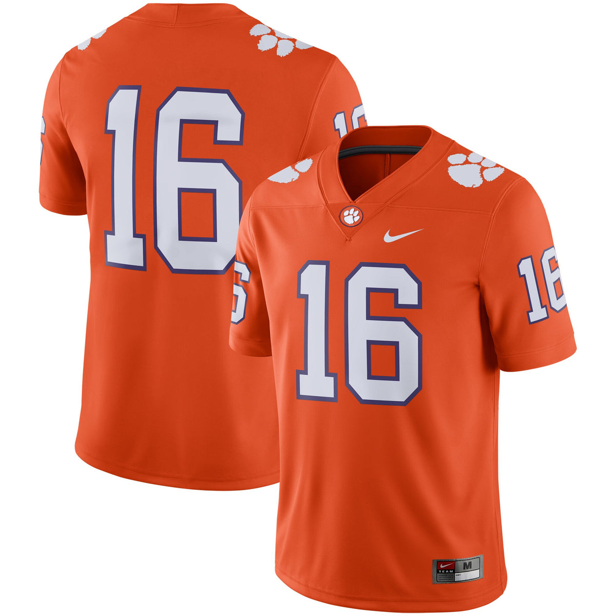 Clemson Tigers orange jersey