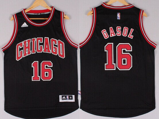 Pau Gasol Revolution Chicago Bulls black jersey