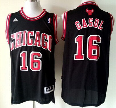 Pau Gasol Revolution Chicago Bulls black jersey