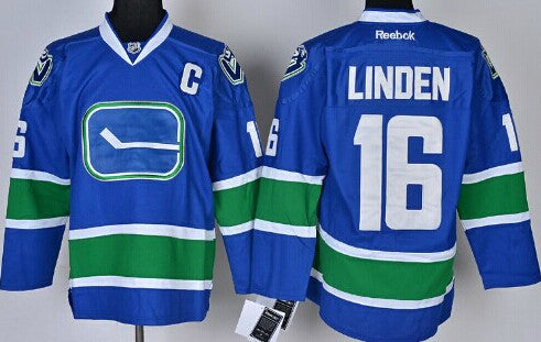 Trevor Linden Vancouver Canucks blue Third jersey