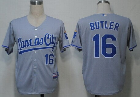 Billy Butler Kansas City Royals gray jersey