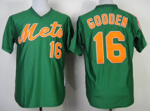 Dwight Gooden New York Mets green Throwback jersey