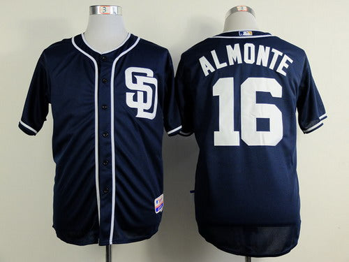 Abraham Almonte San Diego Padres navy jersey