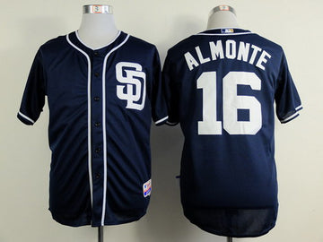 Abraham Almonte San Diego Padres navy jersey